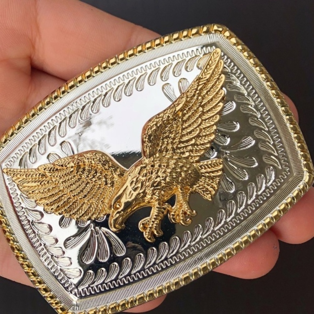 American eagle belt buckle cowboy silver MEN WOMEN